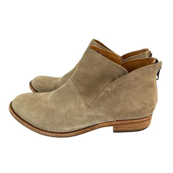 Kork-Ease Women’s Ryder Ankle Boots Marmotta Suede Tan Bootie Back-Zip Size 7.5 - Picture 3 of 12